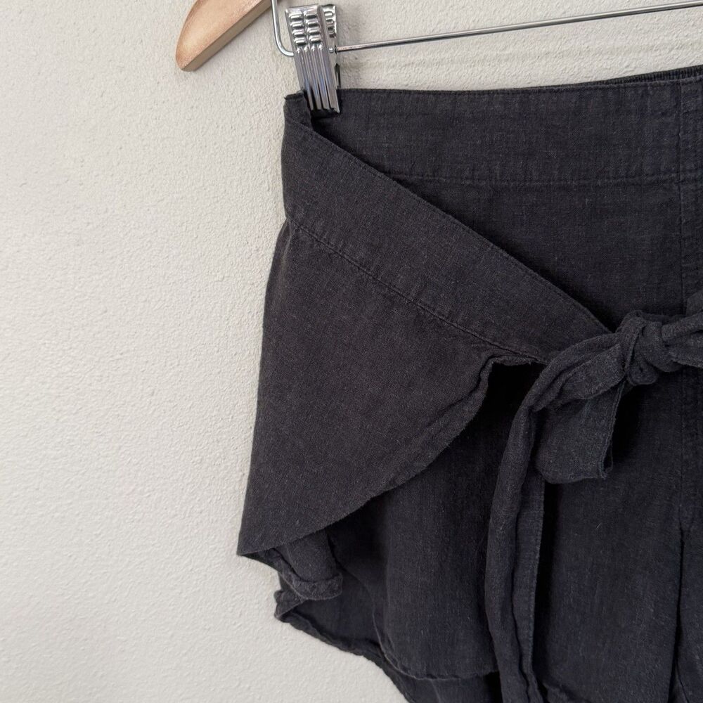 Patagonia Garden Island Shorts Womens XS Gray Black Hemp Tencel Tie Waist - Picture 3 of 7